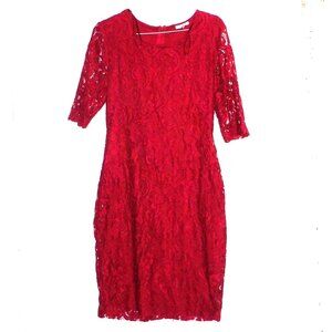 Olivia Matthews Maroon Lace Dress Size PM